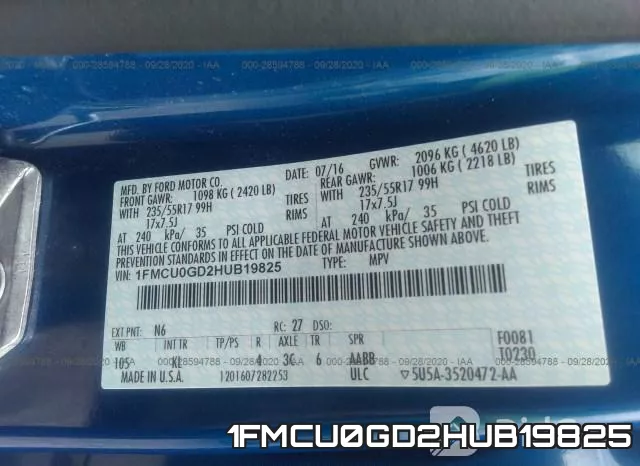 1FMCU0GD2HUB19825 фото 10