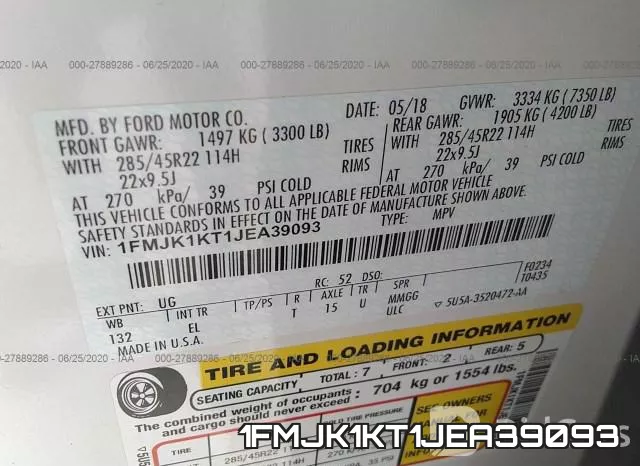 1FMJK1KT1JEA39093 фото 10
