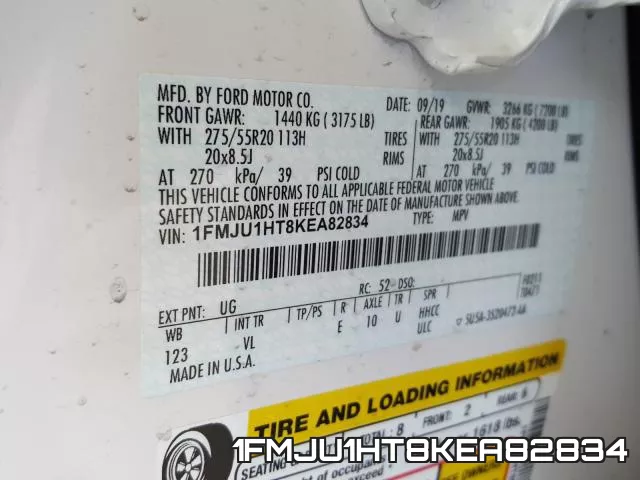 1FMJU1HT8KEA82834 фото 2