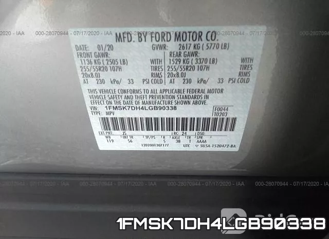 1FMSK7DH4LGB90338 фото 10