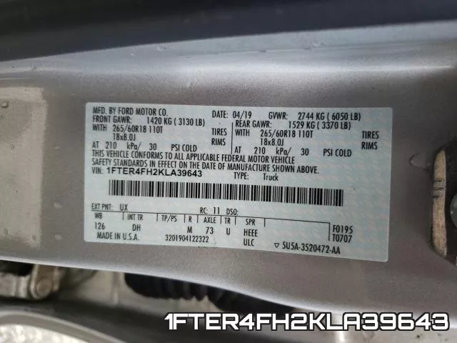1FTER4FH2KLA39643 фото 2