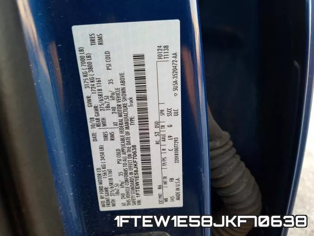 1FTEW1E58JKF70638 фото 2