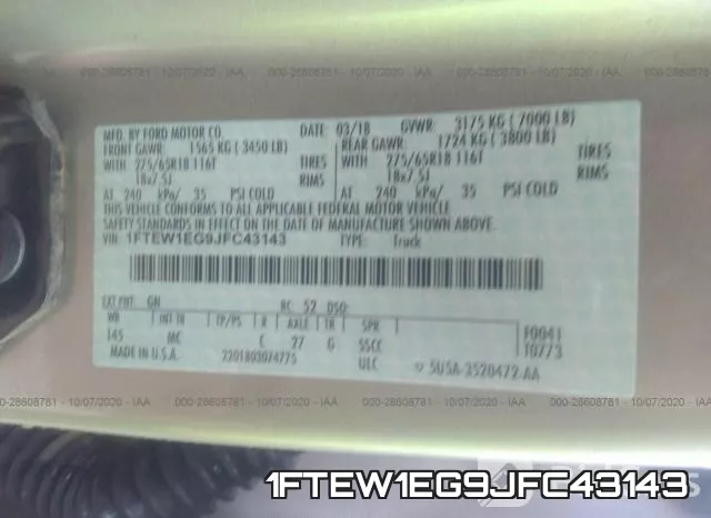 1FTEW1EG9JFC43143 фото 10