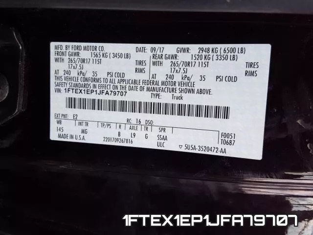 1FTEX1EP1JFA79707 фото 2