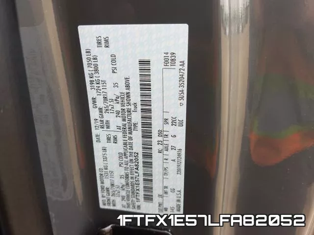 1FTFX1E57LFA82052 фото 2