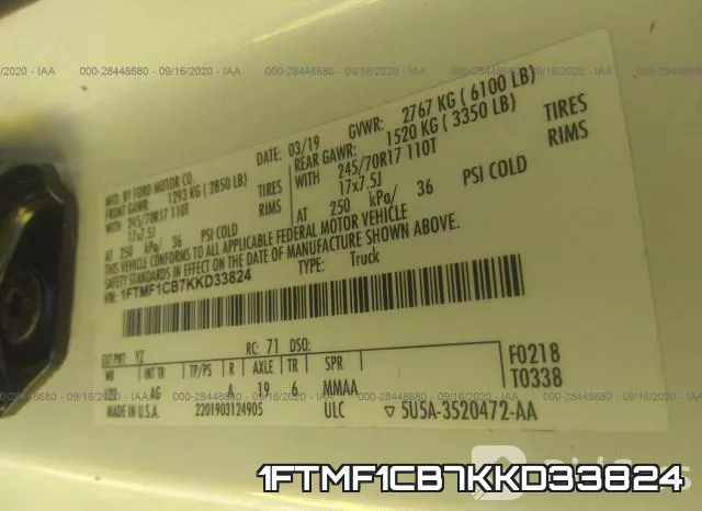 1FTMF1CB7KKD33824 фото 10