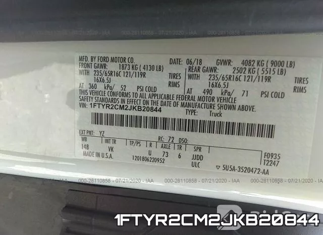 1FTYR2CM2JKB20844 фото 10