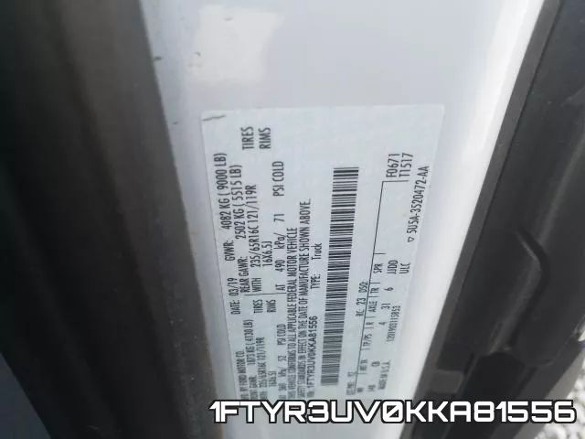 1FTYR3UV0KKA81556 фото 2