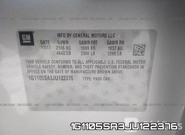 1G1105SA3JU122376 фото 10