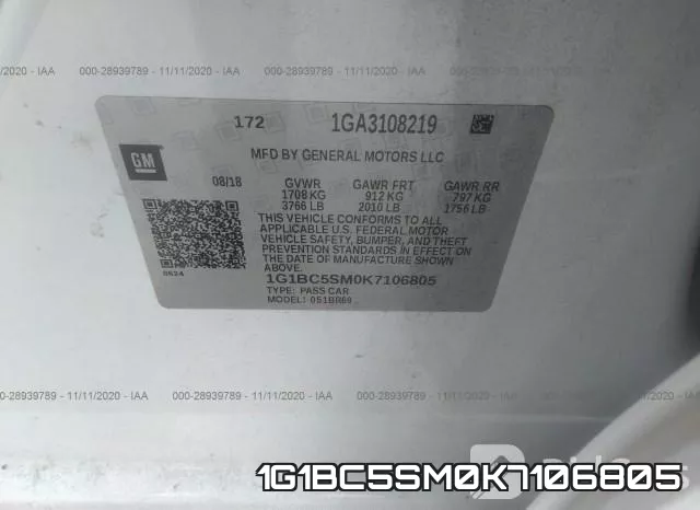 1G1BC5SM0K7106805 фото 10