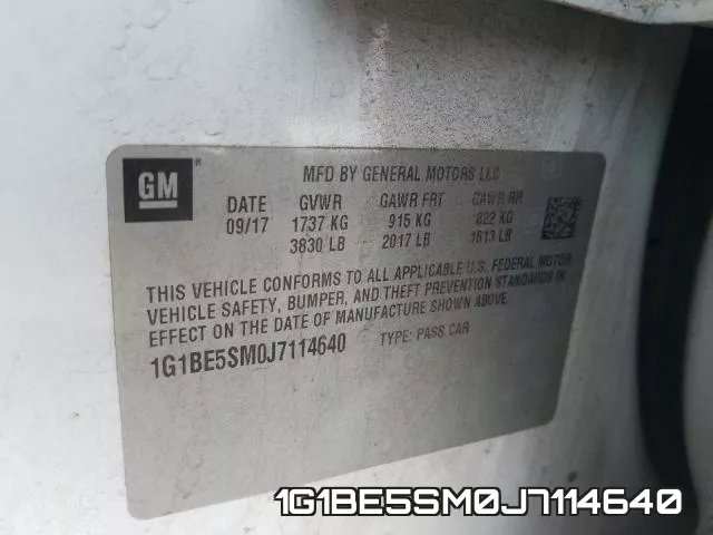 1G1BE5SM0J7114640 фото 2