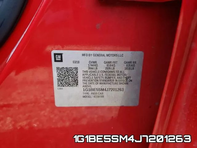1G1BE5SM4J7201263 фото 2