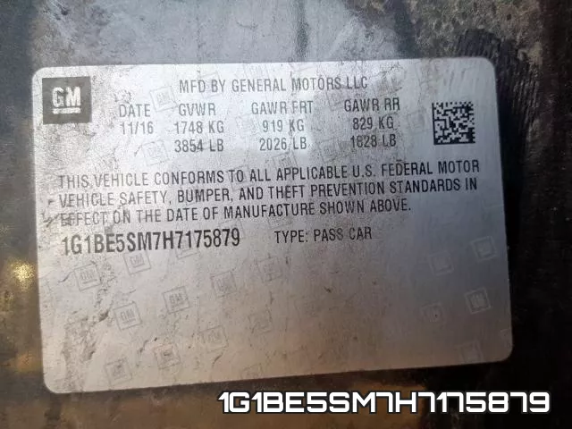 1G1BE5SM7H7175879 фото 2