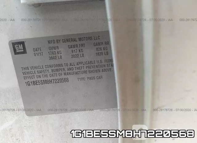 1G1BE5SM8H7220568 фото 10