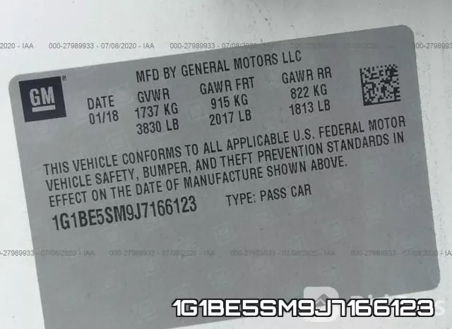 1G1BE5SM9J7166123 фото 10