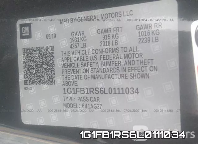 1G1FB1RS6L0111034 фото 10