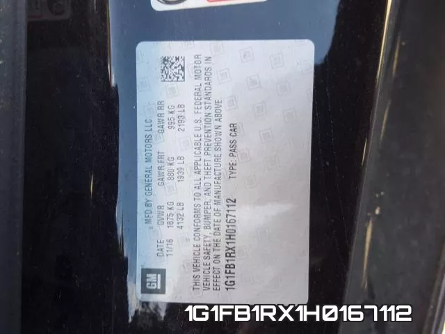 1G1FB1RX1H0167112 фото 2