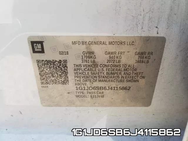 1G1JD6SB6J4115862 фото 2