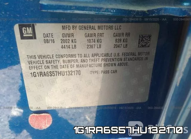1G1RA6S57HU132170 фото 9