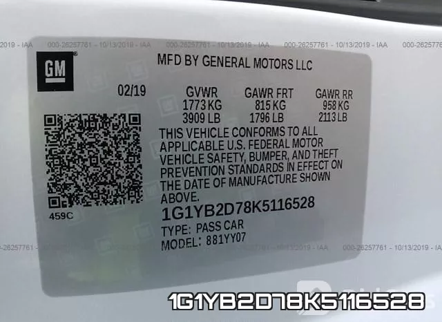 1G1YB2D78K5116528 фото 10