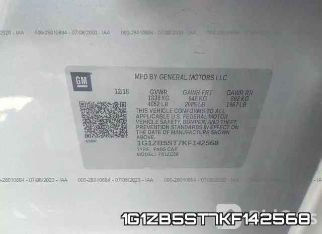 1G1ZB5ST7KF142568 фото 10