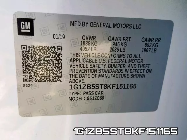 1G1ZB5ST8KF151165 фото 2