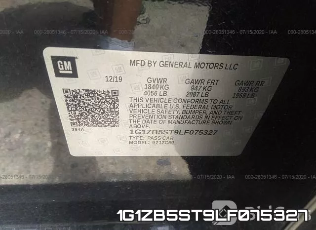 1G1ZB5ST9LF075327 фото 10