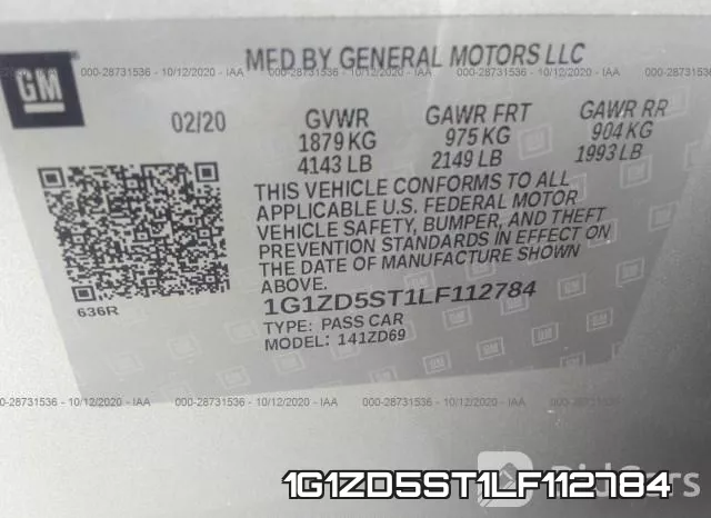 1G1ZD5ST1LF112784 фото 10