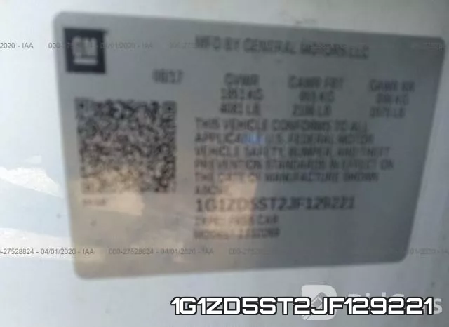 1G1ZD5ST2JF129221 фото 10