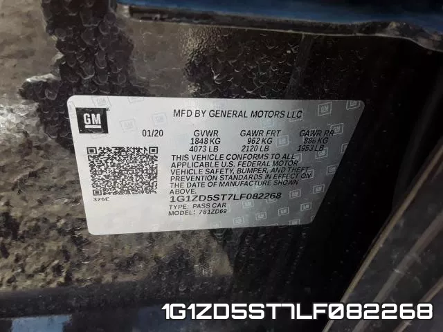 1G1ZD5ST7LF082268 фото 2