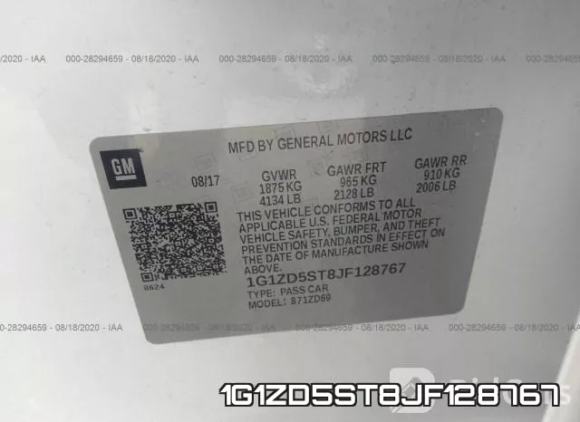 1G1ZD5ST8JF128767 фото 10