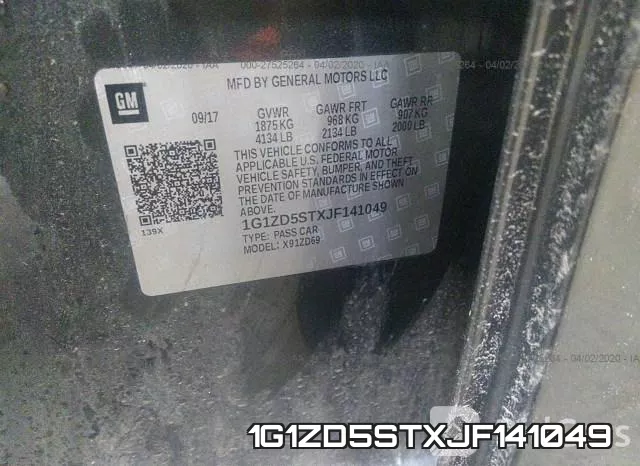 1G1ZD5STXJF141049 фото 10