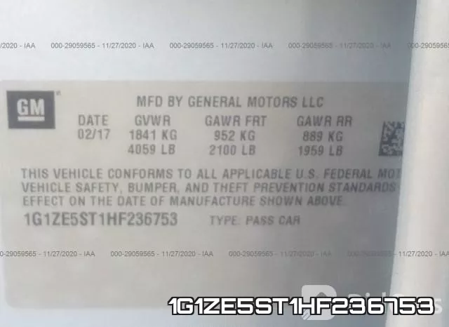 1G1ZE5ST1HF236753 фото 10