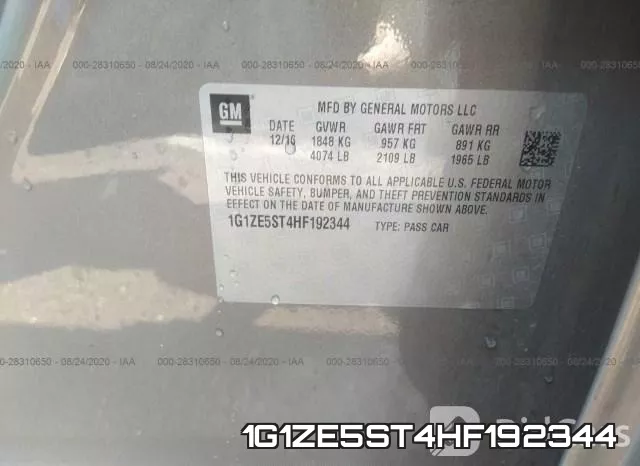 1G1ZE5ST4HF192344 фото 9