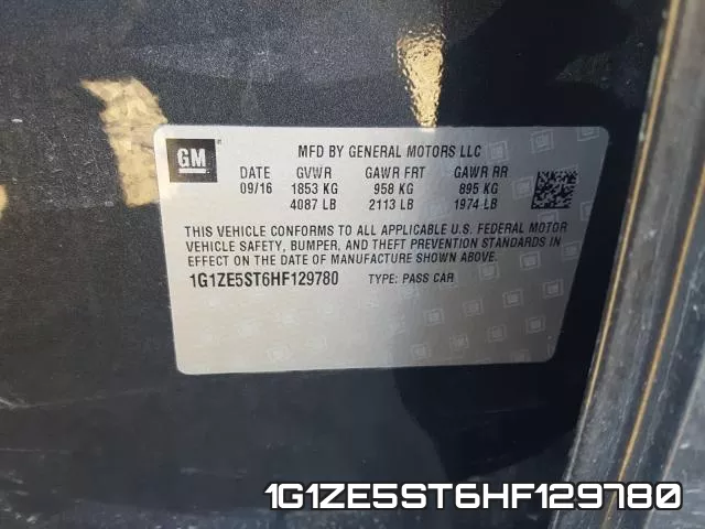 1G1ZE5ST6HF129780 фото 2