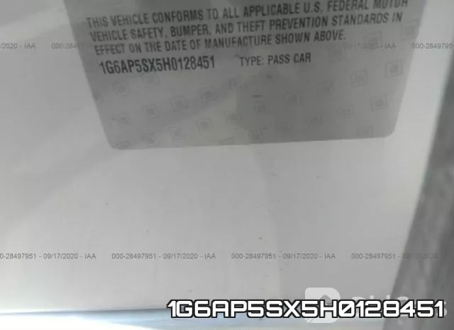 1G6AP5SX5H0128451 фото 10