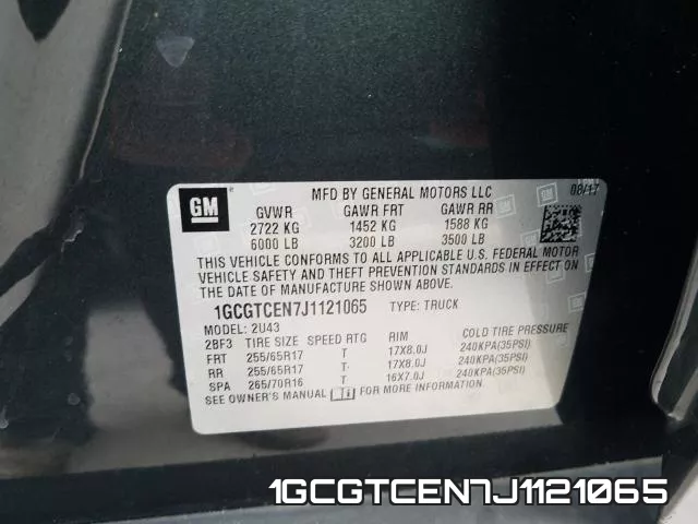 1GCGTCEN7J1121065 фото 2