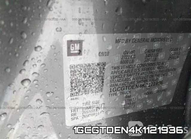 1GCGTDEN4K1121936 фото 10
