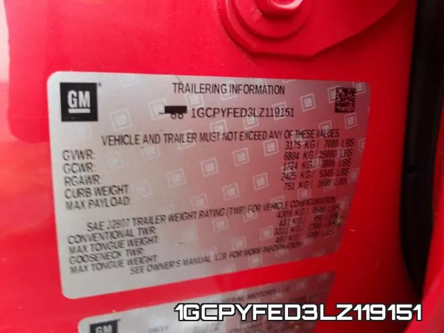 1GCPYFED3LZ119151 фото 2