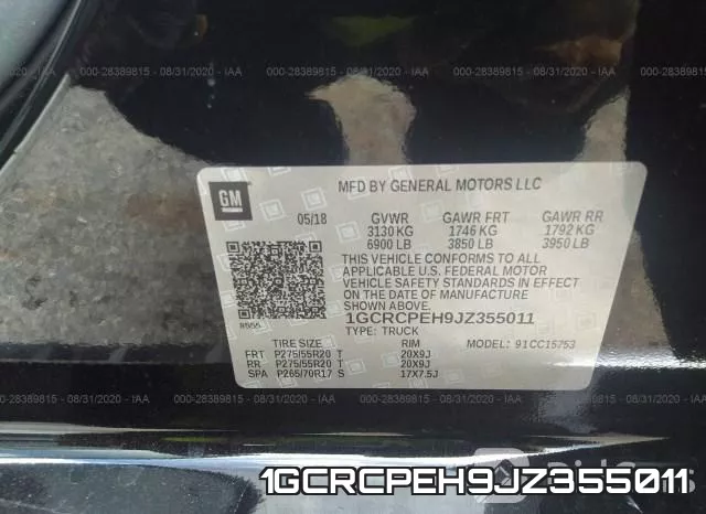 1GCRCPEH9JZ355011 фото 10
