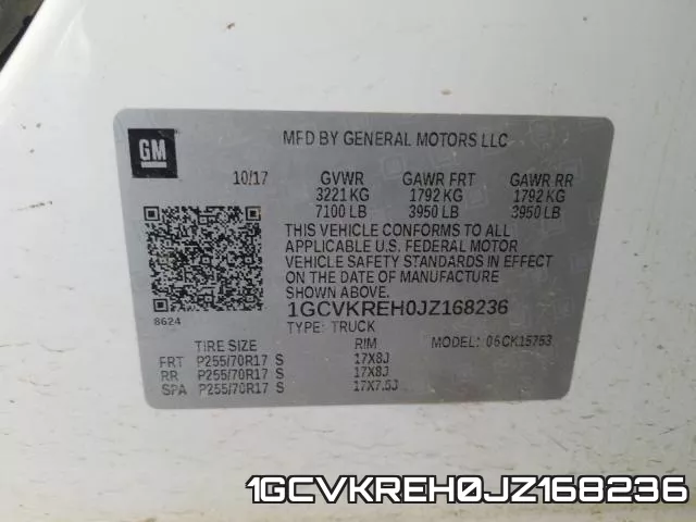 1GCVKREH0JZ168236 фото 2