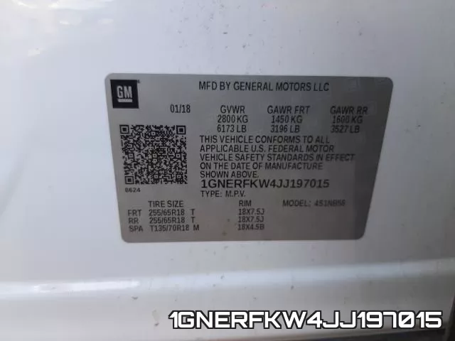 1GNERFKW4JJ197015 фото 2