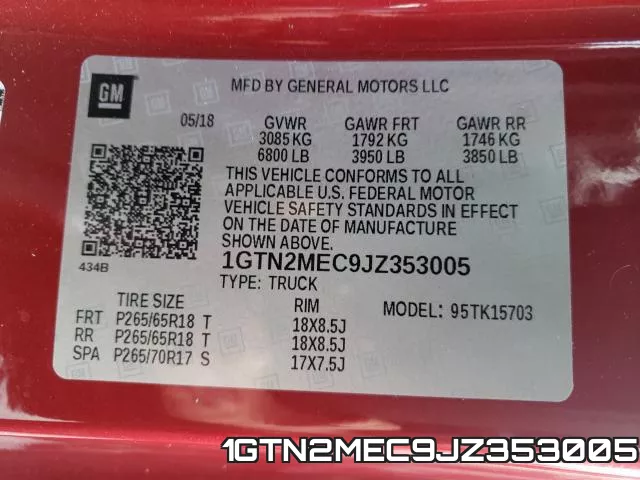 1GTN2MEC9JZ353005 фото 2