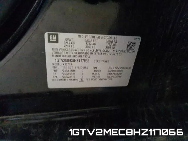 1GTV2MEC8HZ117066 фото 2