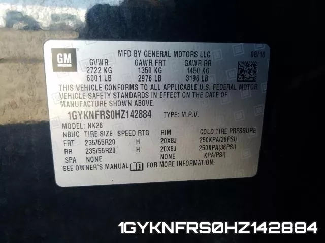 1GYKNFRS0HZ142884 фото 2