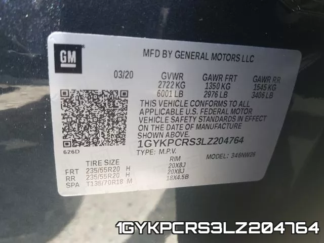 1GYKPCRS3LZ204764 фото 2