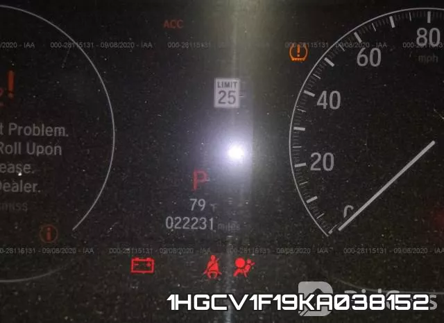 1HGCV1F19KA038152 фото 8