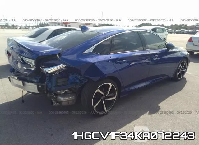 1HGCV1F34KA072243 фото 5