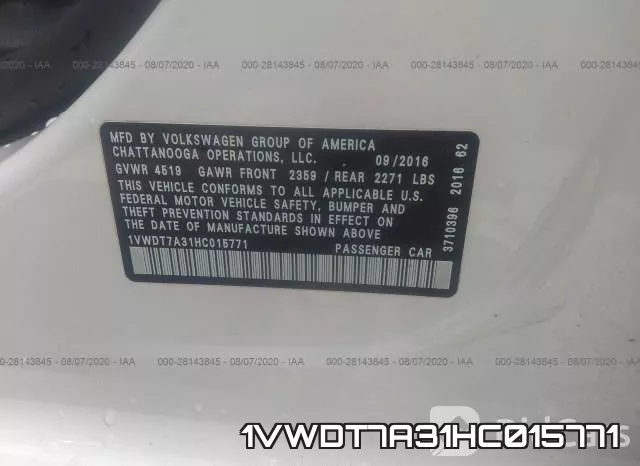 1VWDT7A31HC015771 фото 10