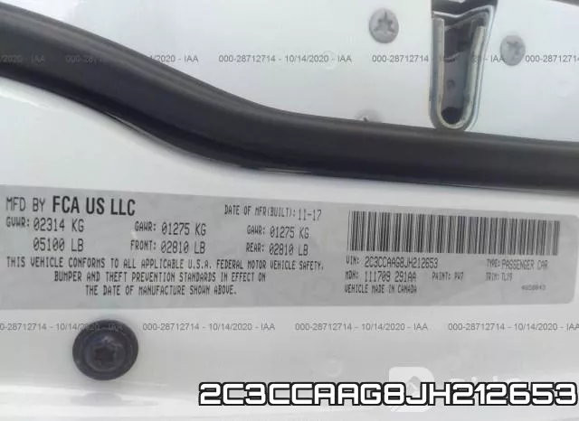 2C3CCAAG8JH212653 фото 10